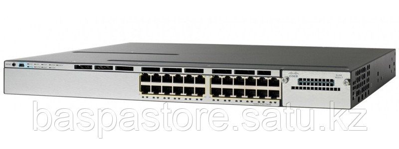 Коммутатор Cisco WS-C3850-24P-E Catalyst 24 Port PoE IP Services - фото 1 - id-p110427824