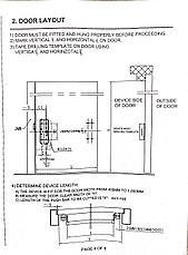 PD02.0960.M.23 HG антипаника для противопожарных дверей врезная, комплект, фото 2