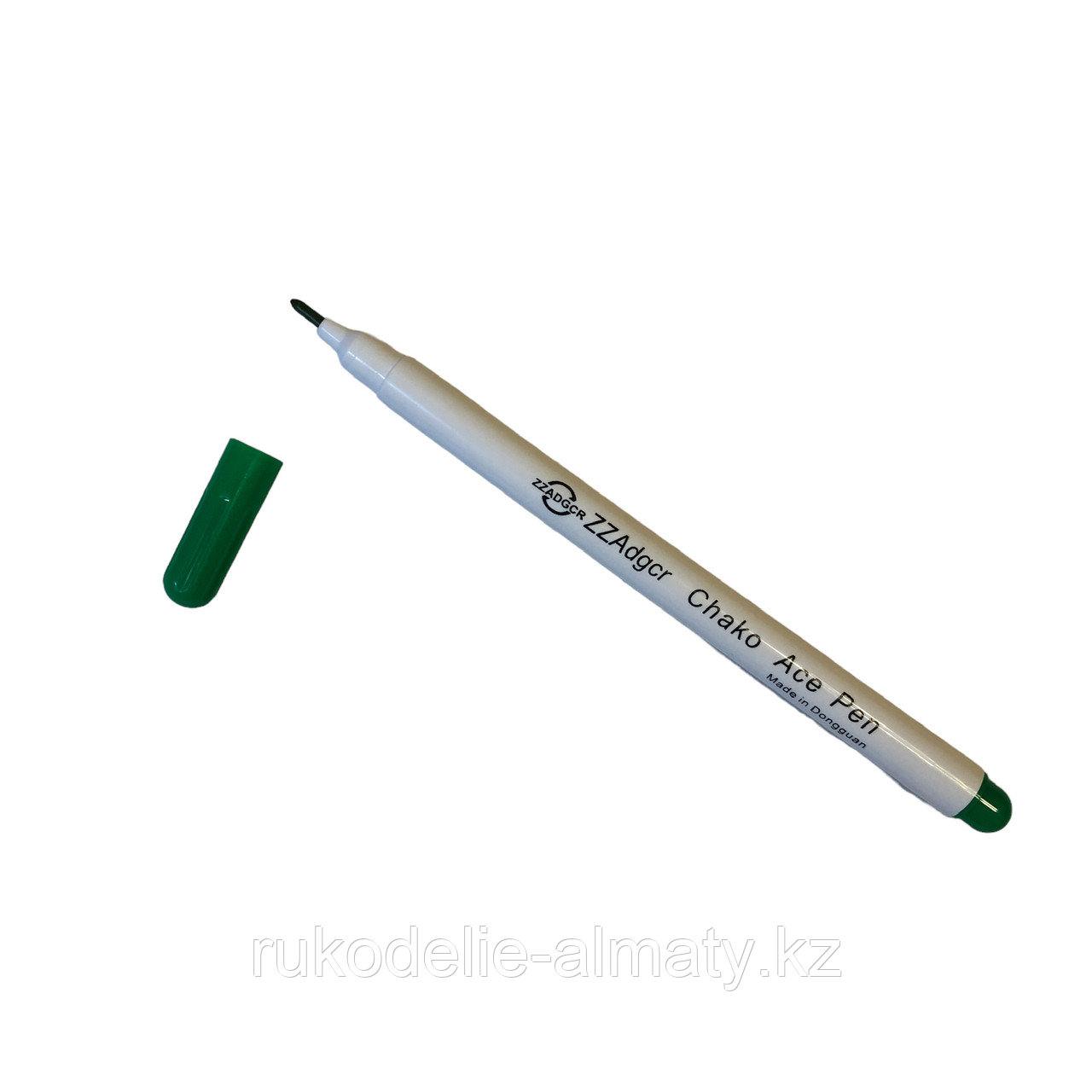 Маркер для ткани, смываемый холодной водой ADGCR Chako Ace Pen зеленый - фото 4 - id-p110428322