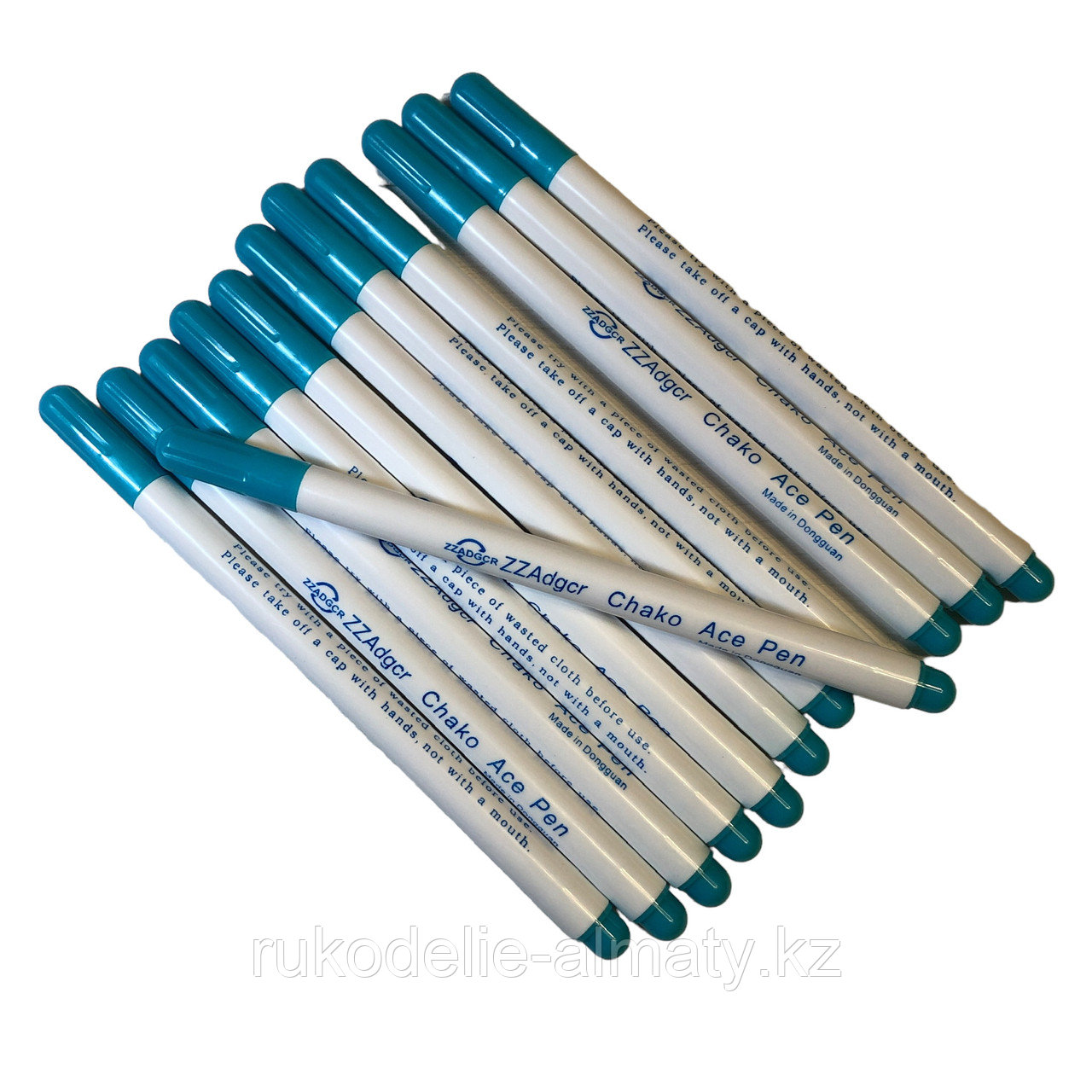 Маркер для ткани, смываемый холодной водой ADGCR Chako Ace Pen голубой - фото 4 - id-p110428306