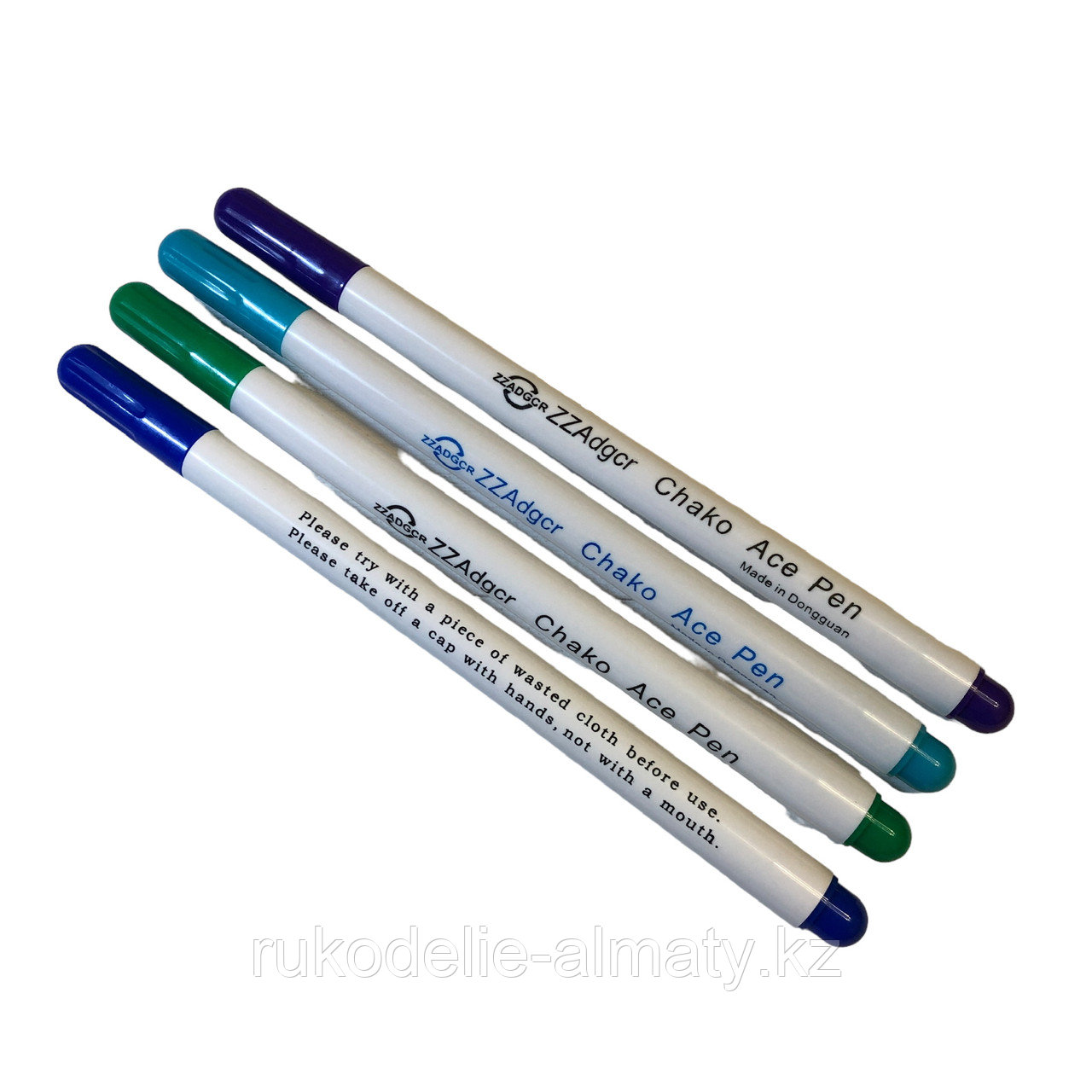 Маркер для ткани, смываемый холодной водой ADGCR Chako Ace Pen голубой - фото 6 - id-p110428306