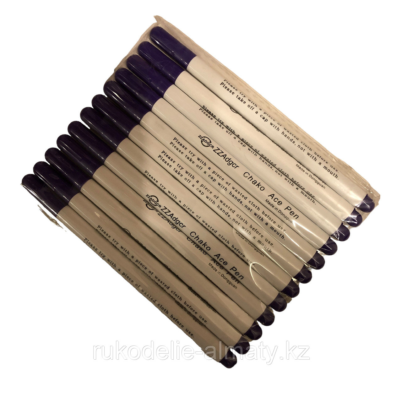 Маркер для ткани, смываемый холодной водой ADGCR Chako Ace Pen фиолетовый - фото 6 - id-p110428305
