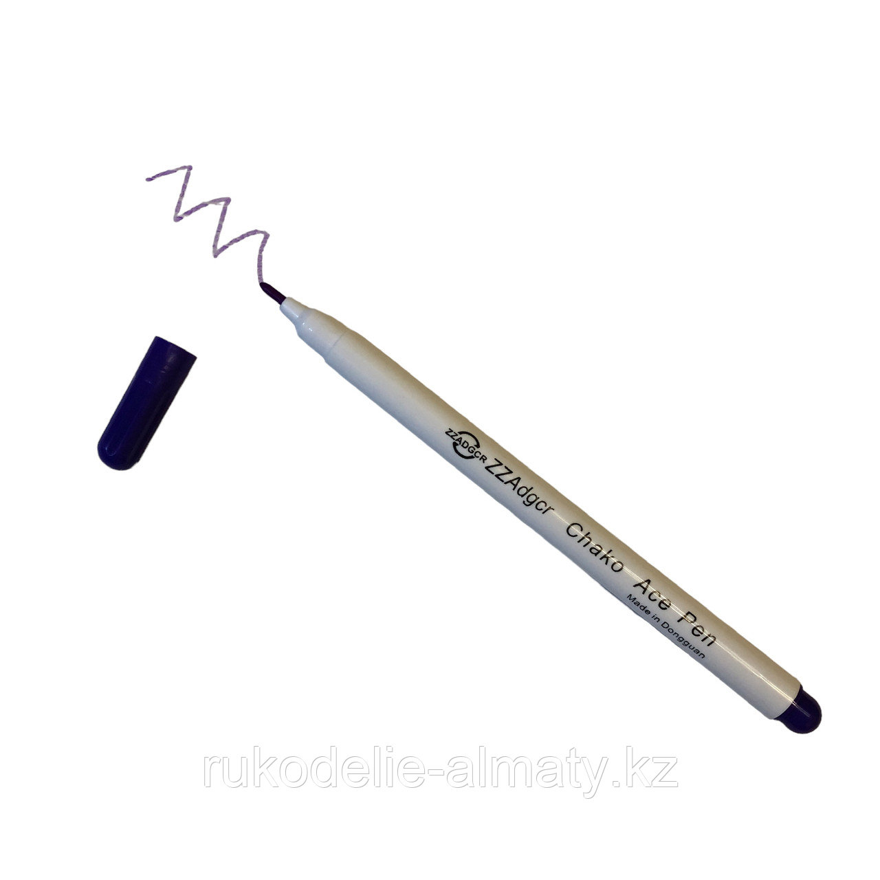 Маркер для ткани, смываемый холодной водой ADGCR Chako Ace Pen фиолетовый - фото 2 - id-p110428305