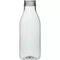 Бутылка ПЭТ 0,5л 38 мм .прозрачная крышка в комплекте (100шт.)