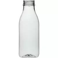 Бутылка ПЭТ 0,5л 38 мм .прозрачная крышка в комплекте (100шт.)