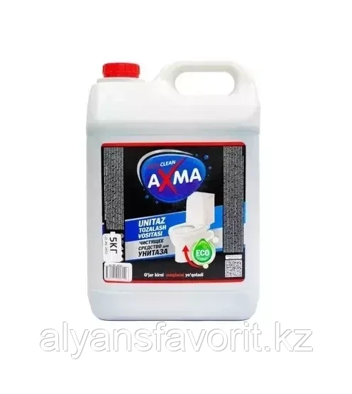 AXMA - кислотное средство для мытья сантехники 5 литров. Узбекистан