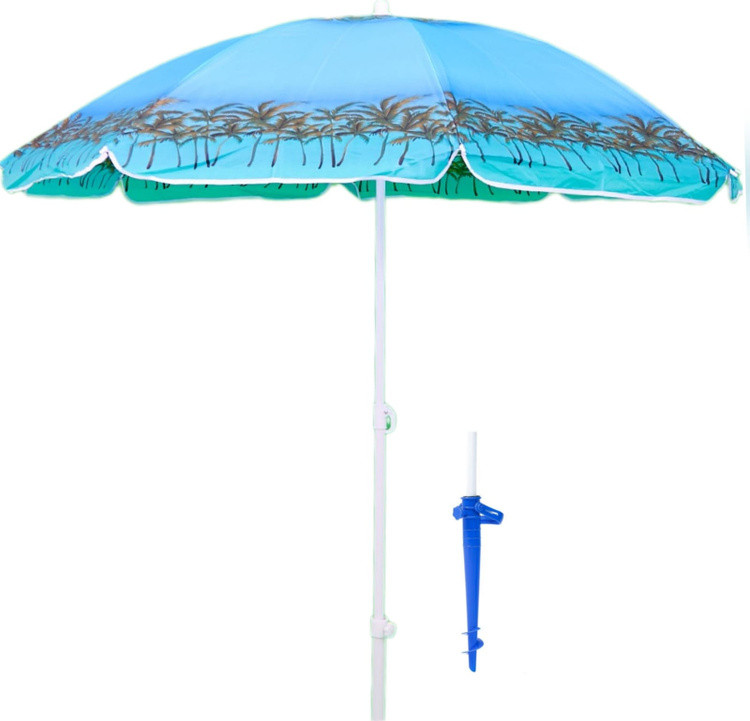 Зонт Melior пляжный180 см буром-держателем