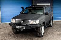 Бампер силовой передний STC Toyota Land Cruiser 105 с защитной дугой, противотуманными фарами и балкой дальнег