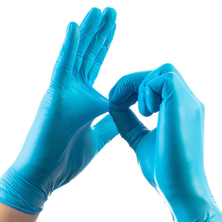 Перчатки Wally нитрил размер M, Синий - фото 1 - id-p110465812