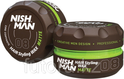 Воск на водной основе "NISHMAN Hair Styling Wax - 08 Matte"