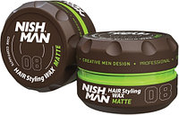 Воск на водной основе "NISHMAN Hair Styling Wax - 08 Matte" 30мл