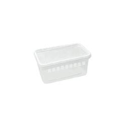 Микроволновый контейнер с крышкой 1000 сс, коробка 500 шт - фото 1 - id-p110476608