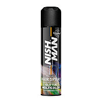 Лак цветной для укладки волос "NISHMAN Pro Mech Hair Spray - Multicolor".