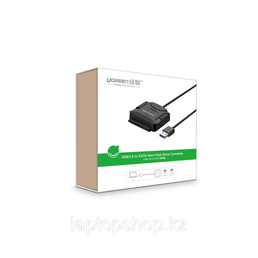 Адаптер Ugreen CR108 USB-А to 3.5''/2.5" SATA