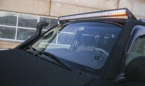 Кронштейн крепления для двухрядной светодиодной балки 50 на Toyota Land Cruiser 100/105 - фото 4 - id-p110477589