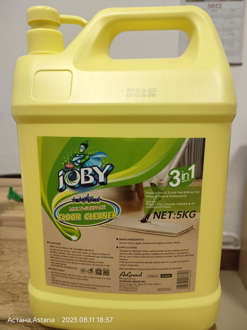 Жидкость для мытья полов JOBY 5 кг - фото 1 - id-p110477371