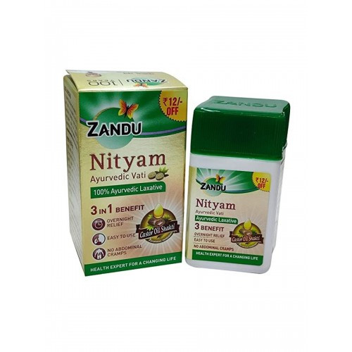 Нитьям Занду ,30 таблеток (Nityam Zandu) природное слабительное Индия.