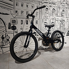 Детский двухколесный алюминиевый велосипед "Batler". 20" колеса. Легкий. Цвет - темно синий.