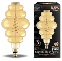 Лампа Gauss LED Filament Honeycomb 8.5W E27 660Lm 2000K golden 161802105