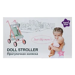 Коляска для кукол Demi Star прогулочная 9351 Rain Unic