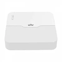 Видеорегистратор IP 4-канальный, 4 PoE, 1 SATA HDD до 6 Тб запись 4К "UNV" NVR301-04LS3-P4 NEW
