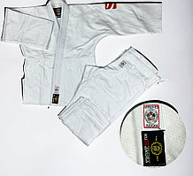Кимоно для занятий дзюдо KuSakura с лицензией, белого цвета (ростовка140-185)