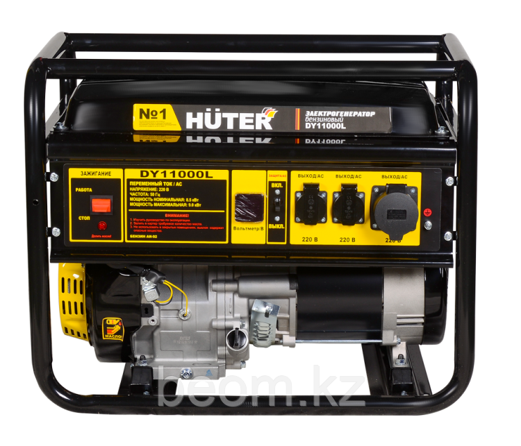 Бензиновый генератор Huter DY11000L (8.5 кВт | 220В) ручной запуск - фото 3 - id-p110384628