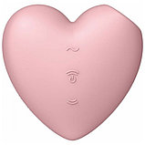 Вакуумный стимулятор Cutie Heart light Satisfyer розовый, фото 3