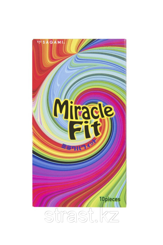 ПРЕЗЕРВАТИВЫ SAGAMI, MIRACLE FIT, ЛАТЕКС, 18,5 СМ, 5,2 СМ, 10 ШТ.