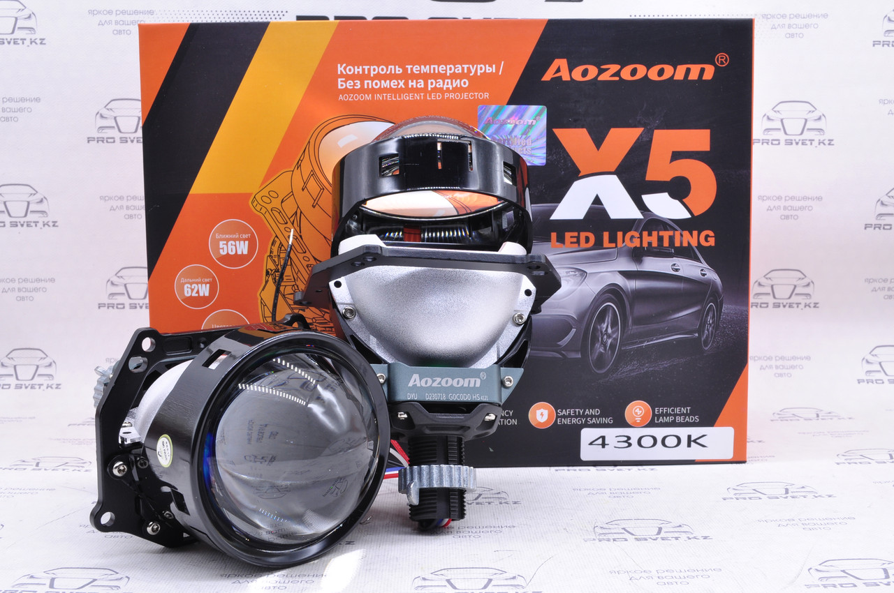 Светодиодные линзы Bi-LED AOZOOM X5 4300К - фото 1 - id-p110502835