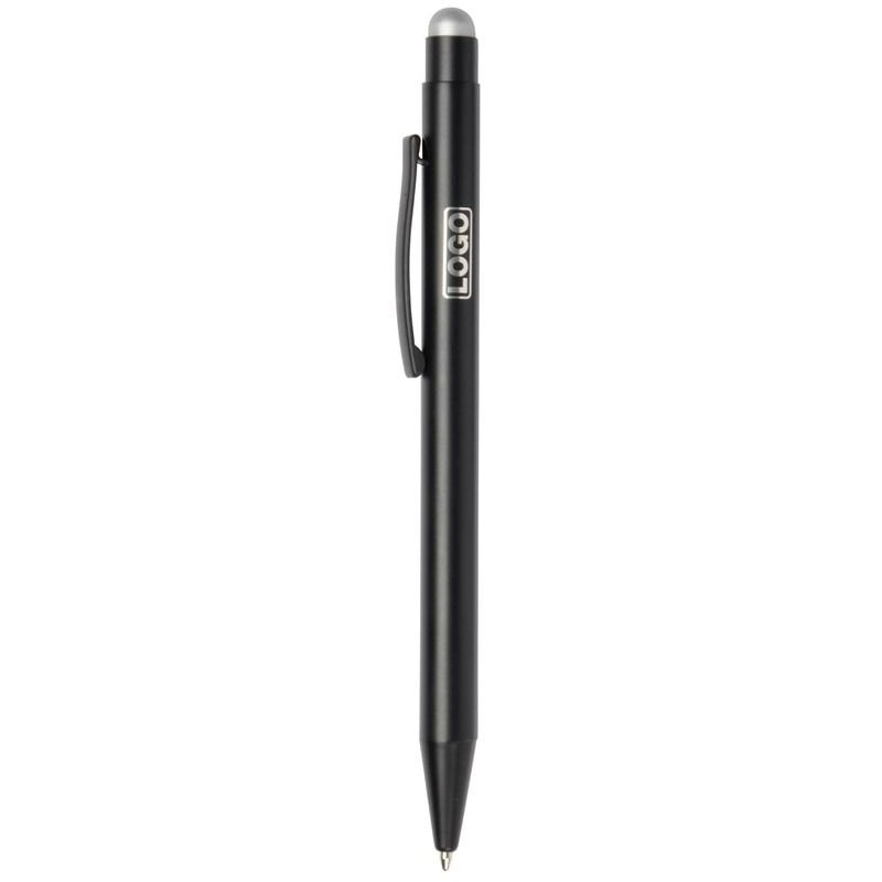 Алюминиевая шариковая ручка BLACK BEAUTY, серебристая