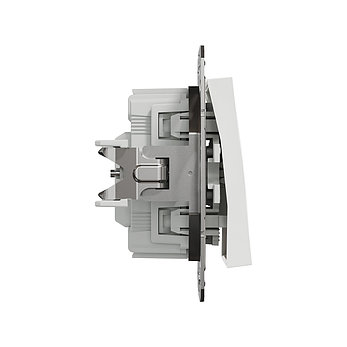 Переключатель одноклавишный SE EPH1570121 Asfora 10AX механизм с подсветкой белый, фото 2