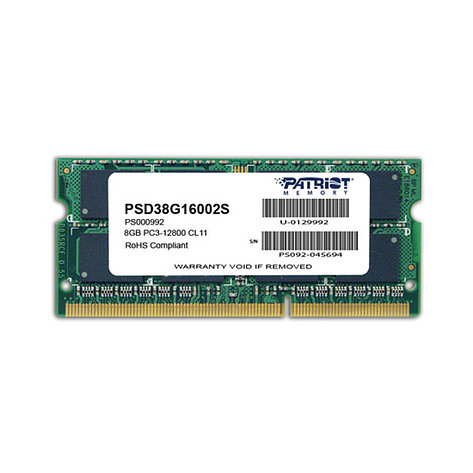 Модуль памяти для ноутбука Patriot SL PSD38G16002S DDR3 8GB, фото 2