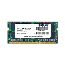 Модуль памяти для ноутбука Patriot SL PSD38G16002S DDR3 8GB