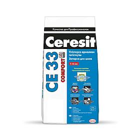 Затирка Ceresit CE 33 Comfort Anthracite для узких швов до 6 мм