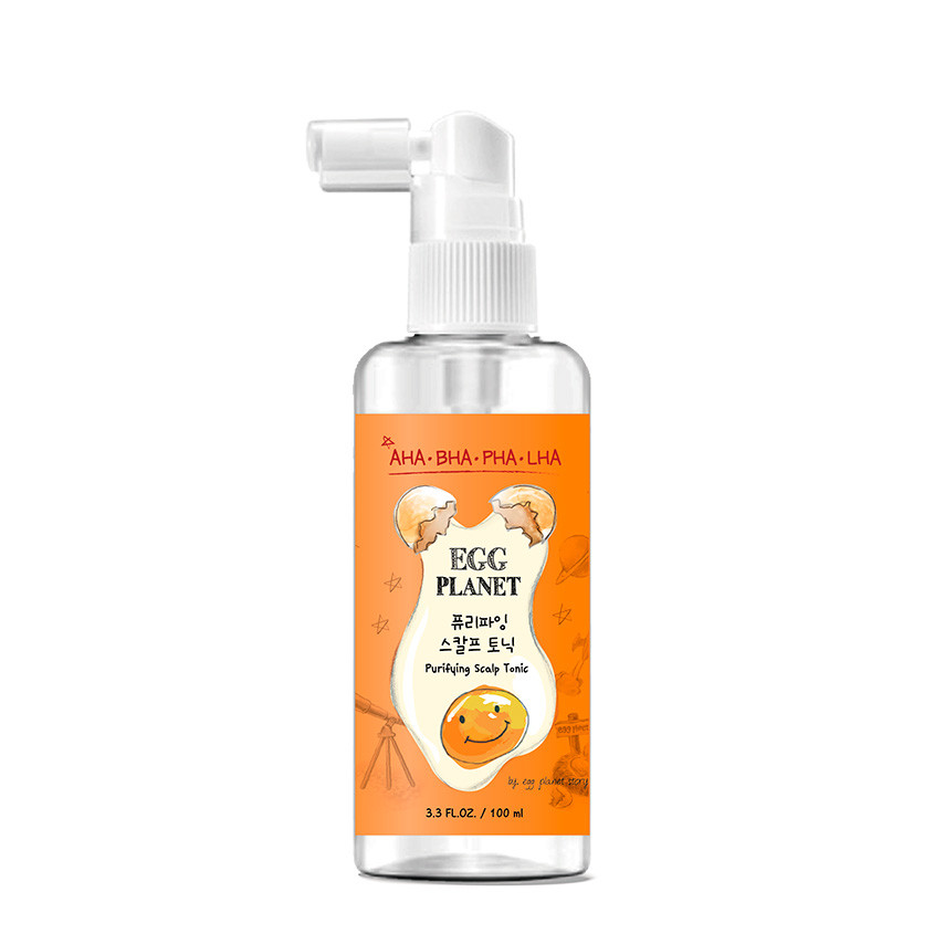 EGG PLANET PURIFYING Scalp Tonic Очищающий тоник для кожи головы с AHA, BHA, PHA, LHA - КИСЛОТАМИ - фото 1 - id-p110517033