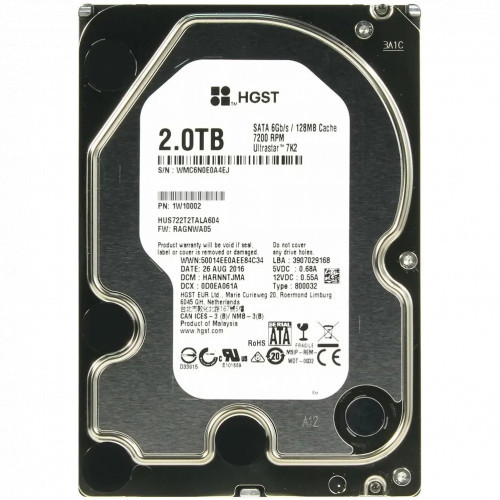 HGST Ultrastar 7K2 2ТБ внутренний жесткий диск (HUS722T2TALA604) - фото 2 - id-p102056280