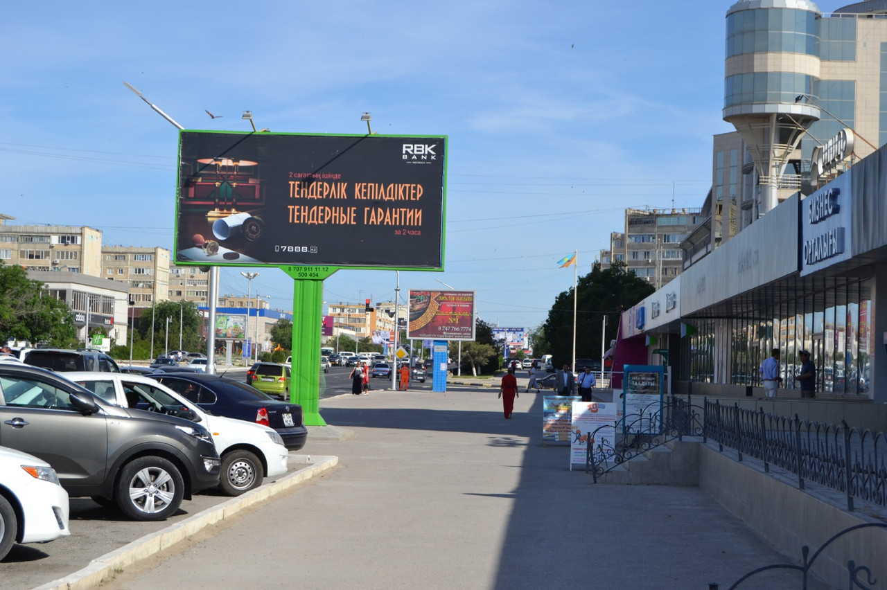Реклама на билбордах 2 мкр., в районе общежития №и47 г. Актау