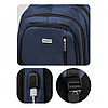 Рюкзак Berlingo City "Comfort blue" 42х29х17 см, 3 отделения, 3 кармана, отделение для ноутбука, USB, фото 6