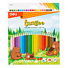 Карандаши цветные Deli "Bingoo", 24 цвета, картон, фото 6
