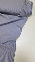 Рубашечный хлопок с синей полоской 1 мм