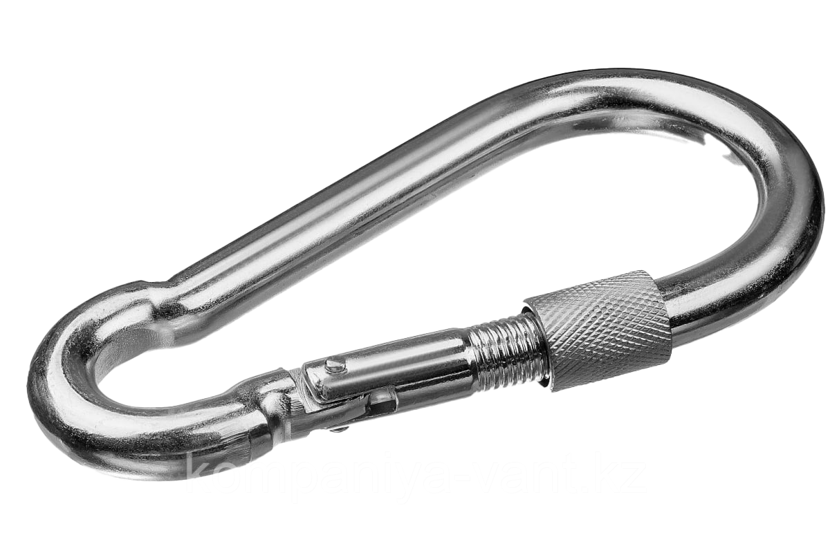 Карабин-защелка с винтовым замком 12*140 ДИН 5299, фото 1