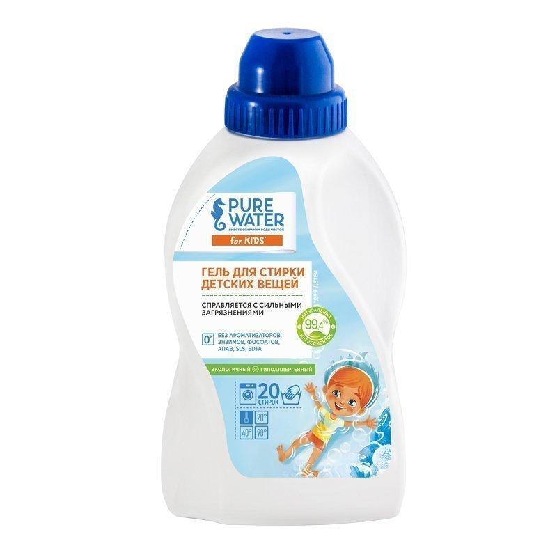 Эко гель для стирки детских вещей Pure Water, 480 мл, фото 1