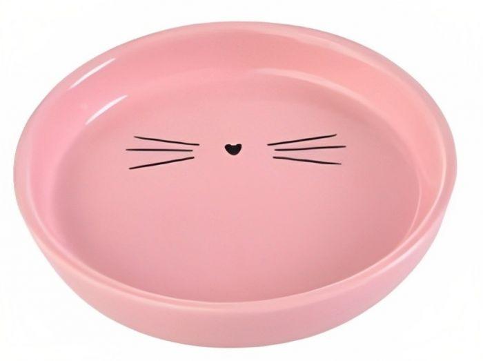 Миска керамика для кошек, розовая