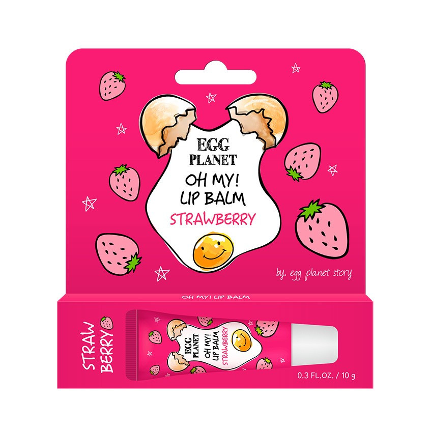 БАЛЬЗАМ ДЛЯ ГУБ `EGG PLANET` OH MY! LIP BALM в ассортименте (УВЛАЖНЯЮЩИЙ) 10 Г, фото 1