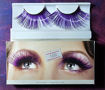 Сәндік күлгін кірпіктер, желімсіз.