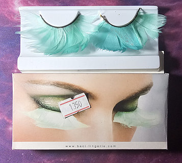 Декаративті қауырсынды кірпіктер, желімсіз.