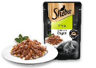 SHEBA, Шеба ломтики в соусе, утка, влажный корм для кошек, уп.28*75гр.