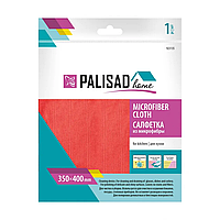 Салфетка из микрофибры для кухни 350x400 мм, коралловая, Home// Palisad