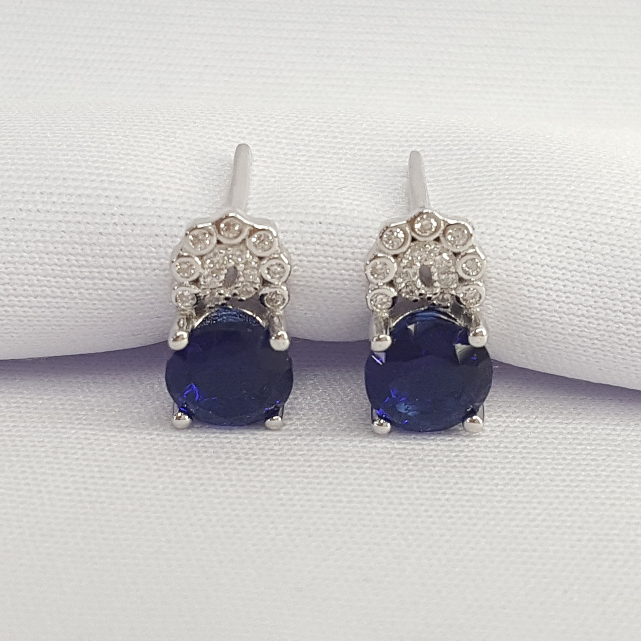 Серьги из серебра с фианитами Италия K463, фото 1